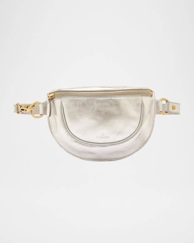 Oliveta Zip Leather Belt Bag